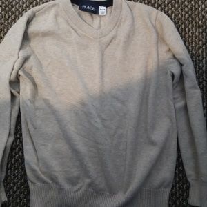 Tan v neck sweater